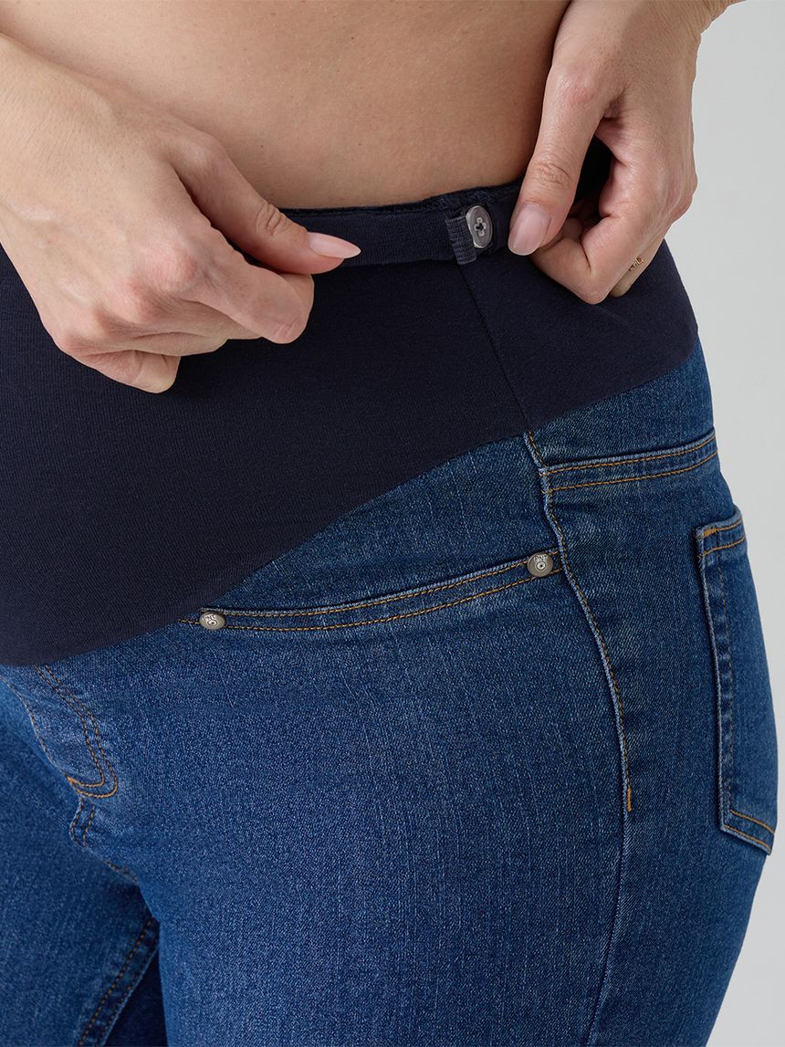 γυναικείο τζιν παντελόνι εγκυμοσύνης skinny μπλε σκούρο - Prénatal