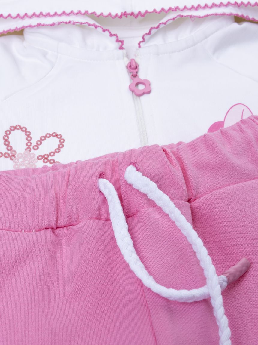 βρεφικό σετ ζακέτα και φόρμα minnie για κορίτσι - Prénatal