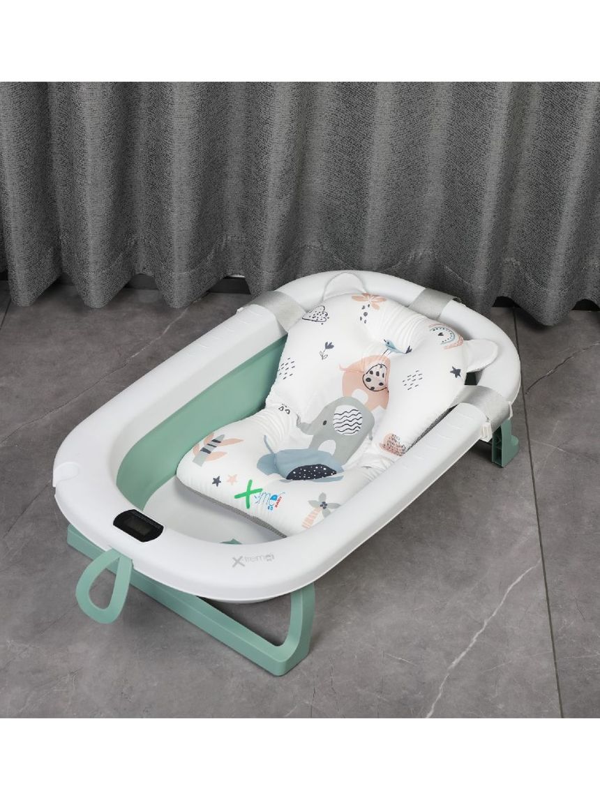 X-treme baby πτυσόμενο μπανάκι μωρού με ενσωματωμένο θερμόμετρο green xt319 - X-TREME BABY