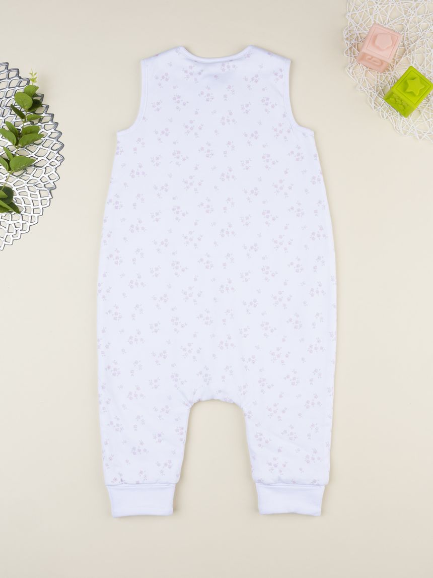 βρεφικός υπνόσακος λευκός με λουλούδια 1,5 tog - Prénatal