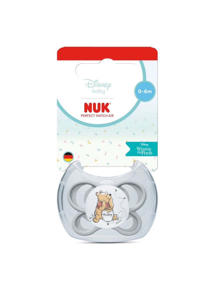 Nuk πιπίλα σιλικόνης perfect match air disney winnie the pooh 0-6m grey - Nuk