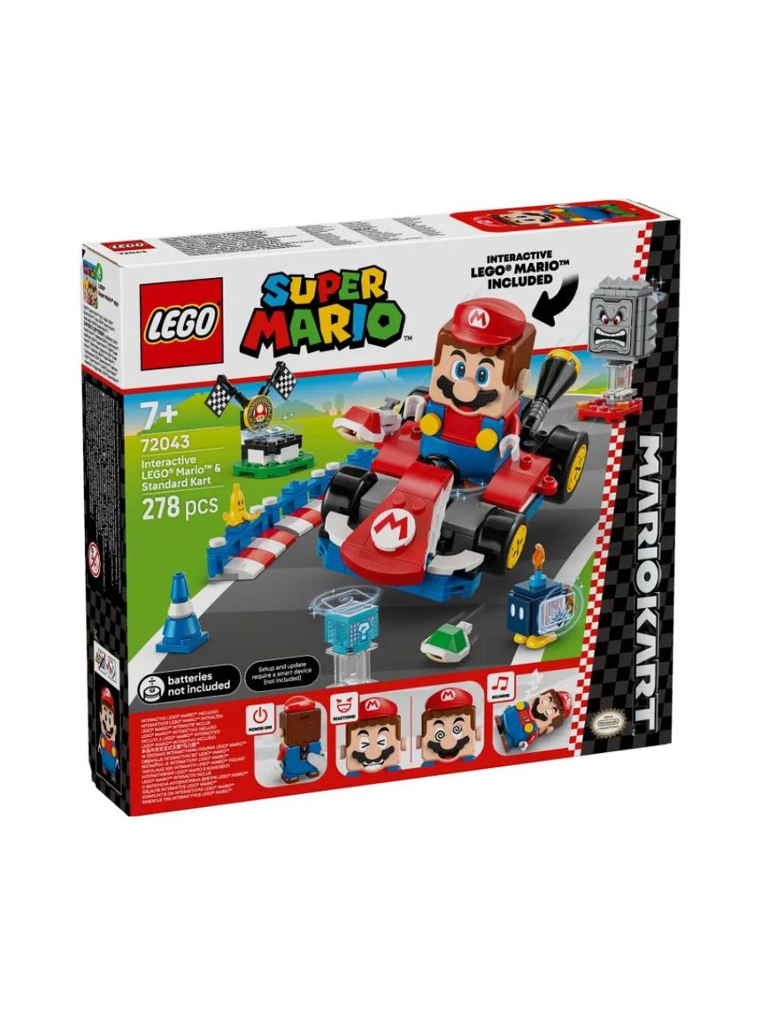 Lego super mario kart-interactive lego mario & standard kart 72043 - Lego, LEGO Super Mario
