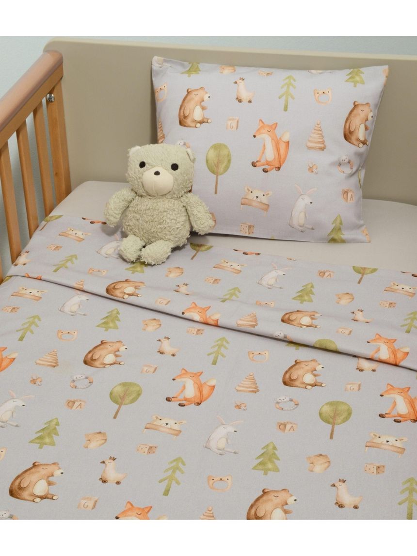 Baby oliver σετ σεντόνια κούνιας 110×170cm με λάστιχο σχέδιο 427 46-6706/427 - Baby Oliver