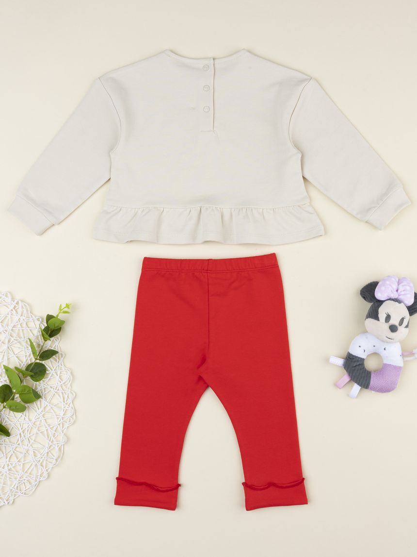 βρεφικό σετ φούτερ και κολάν minnie για κορίτσι - Prénatal