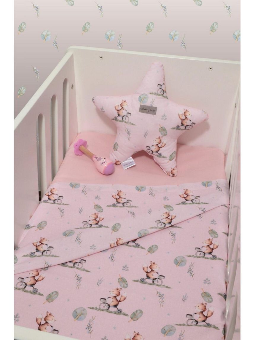 Baby oliver σετ σεντόνια λίκνου 75×110cm σχέδιο 426 46-6704/426 - BABY OLIVER