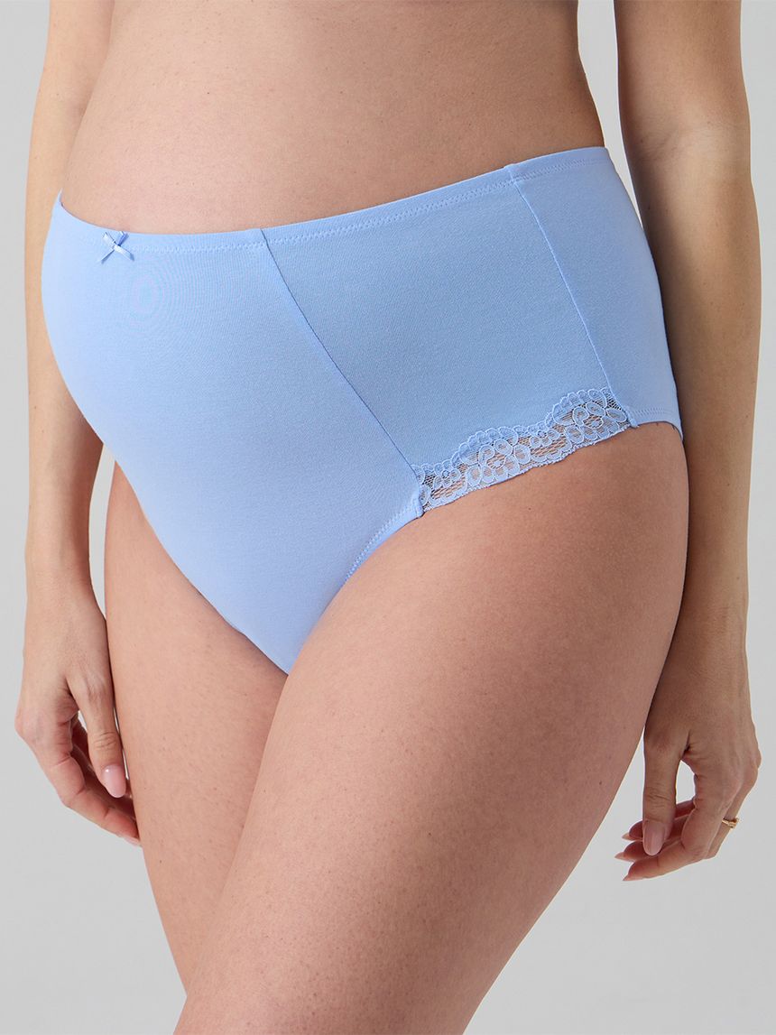 γυναικείο σλιπ εγκυμοσύνης γαλάζιο με δαντέλα - Prénatal
