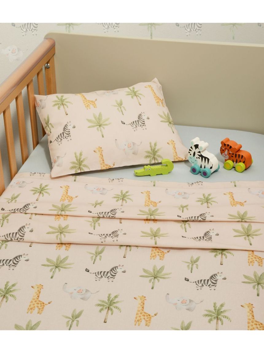 Baby oliver σετ σεντόνια κούνιας 110×170cm με λάστιχο σχέδιο 425 46-6706/425 - BABY OLIVER