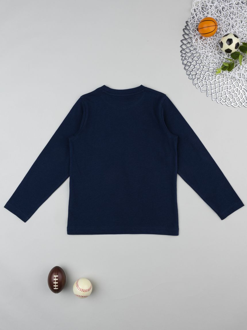 παιδική μπλούζα μπλε soccer club για αγόρι - Prénatal