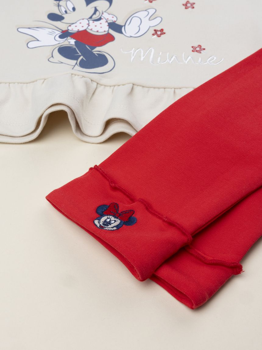 βρεφικό σετ φούτερ και κολάν minnie για κορίτσι - Prénatal