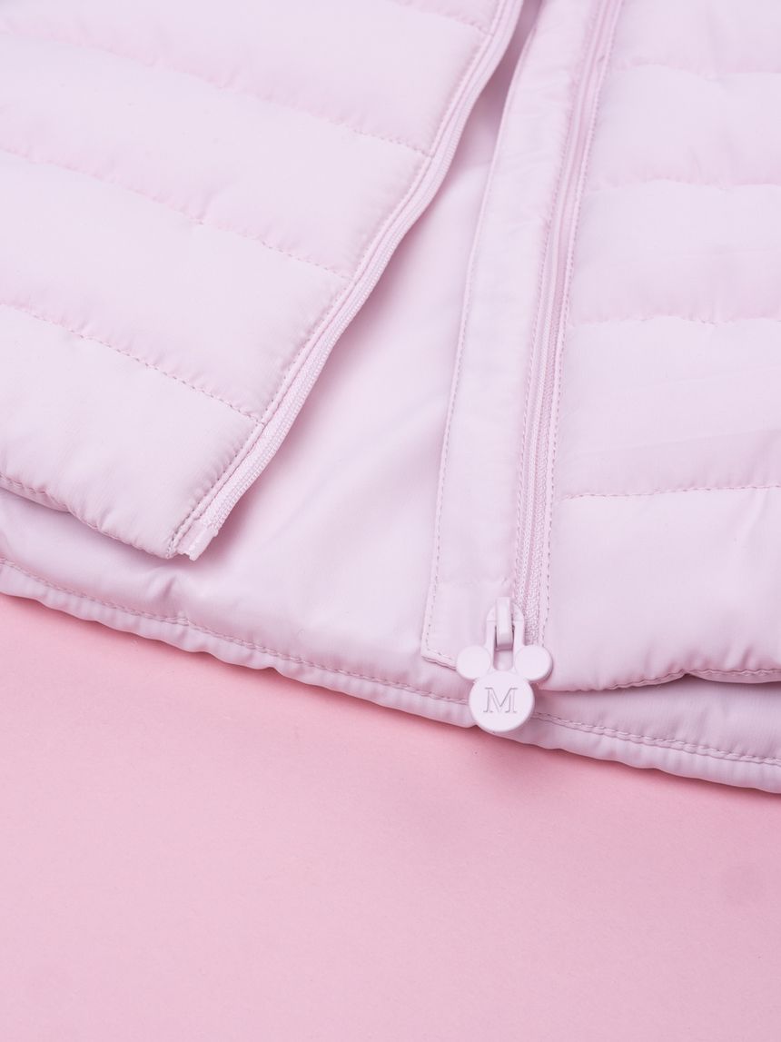 βρεφικό μπουφάν αμάνικο puffer ροζ minnie για κορίτσι - Prénatal