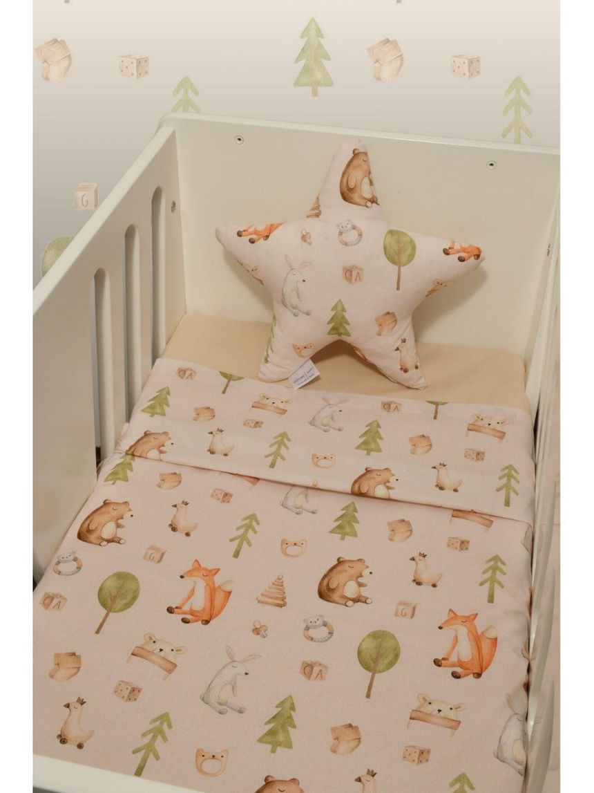 Baby oliver σετ σεντόνια λίκνου 75×110cm σχέδιο 428 46-6704/428 - BABY OLIVER