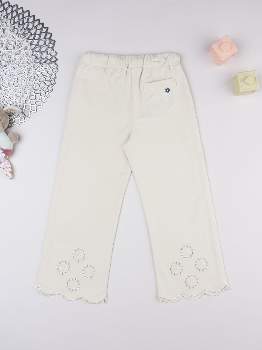 παιδικό παντελόνι φούτερ μπεζ minnie για κορίτσι - Prénatal