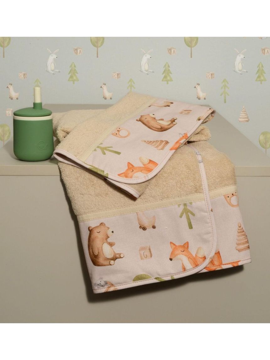 Baby οliver σετ πετσέτες 2 τεμ 100% βαμβάκι σχέδιο 428 46-6760/428 - BABY OLIVER