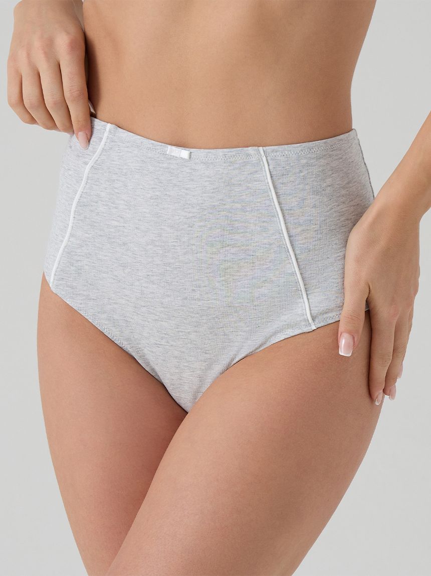 γυναικείο σλιπ εγκυμοσύνης γκρι με φιογκάκι - Prénatal