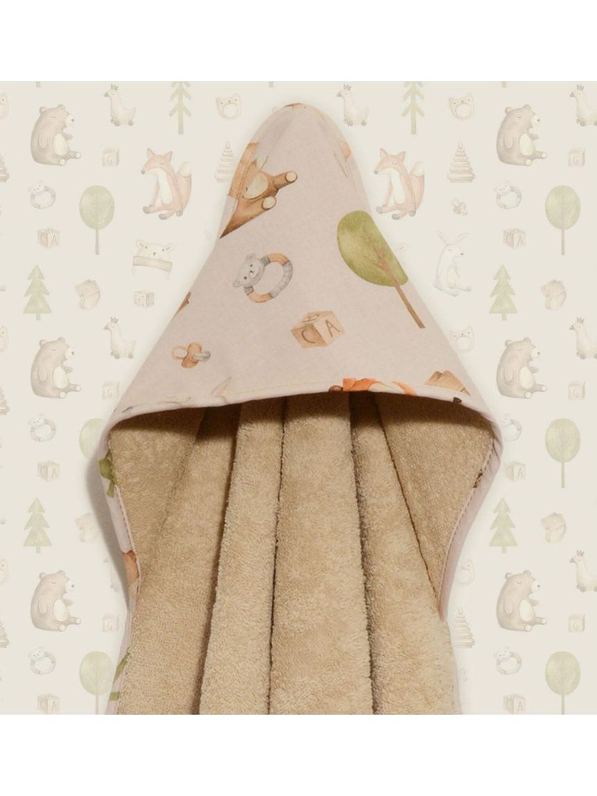 Baby oliver μπουρνούζι κάπα σχέδιο 428 μπεζ 46-6730/428 - Baby Oliver