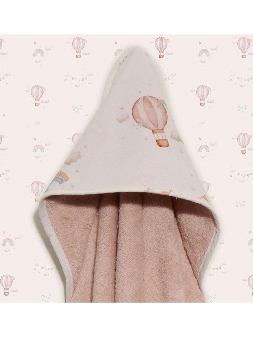 Baby oliver μπουρνούζι κάπα σχέδιο 422 ροζ 46-6730/422 - BABY OLIVER