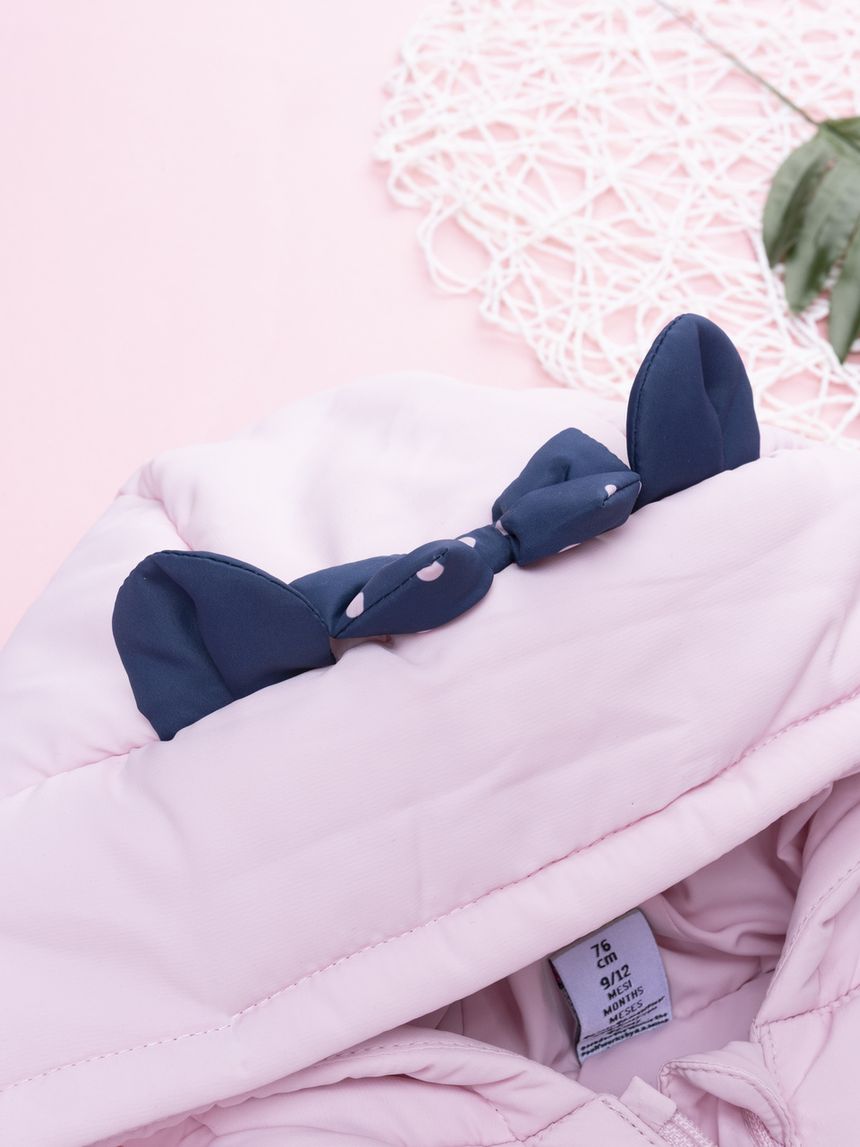 βρεφικό μπουφάν αμάνικο puffer ροζ minnie για κορίτσι - Prénatal