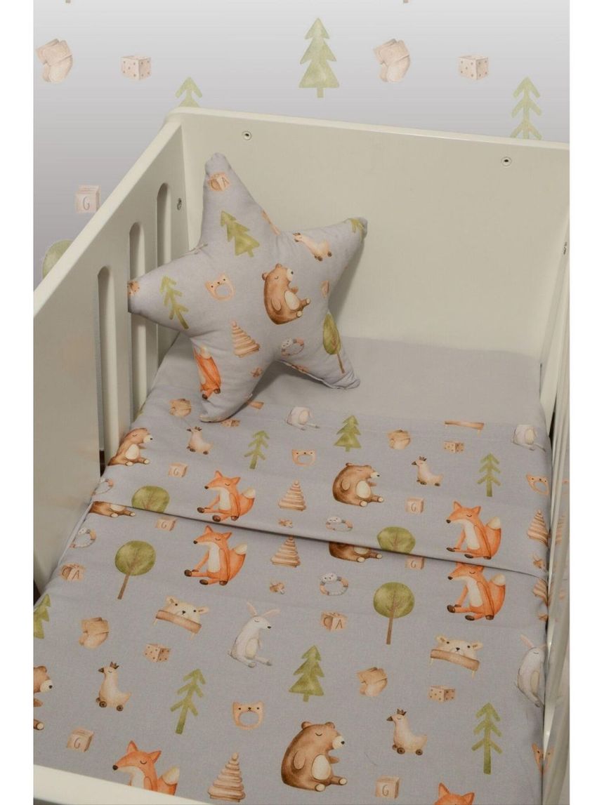 Baby oliver σετ σεντόνια λίκνου 75×110cm σχέδιο 427 46-6704/427 - BABY OLIVER