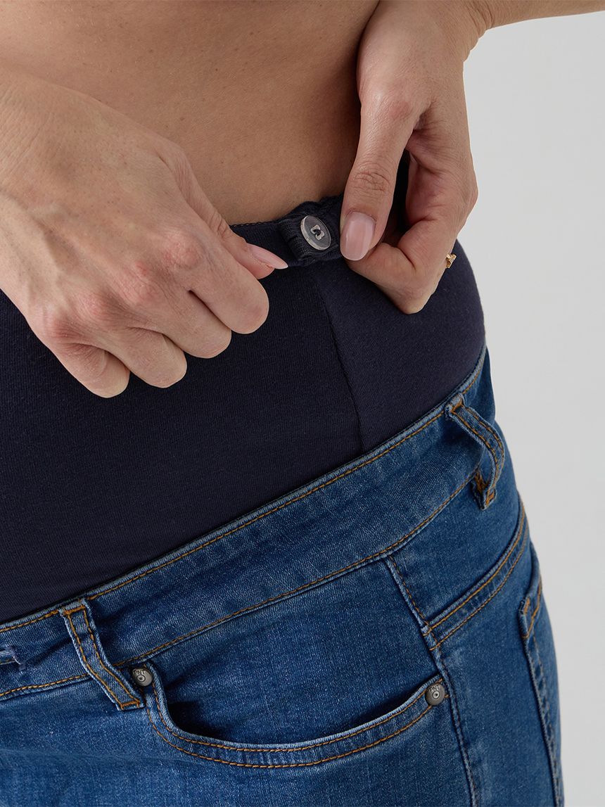 γυναικείο τζιν παντελόνι εγκυμοσύνης palazzo μπλε - Prénatal