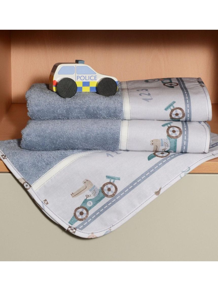 Baby οliver σετ πετσέτες 2 τεμ 100% βαμβάκι σχέδιο 421 46-6760/421 - BABY OLIVER