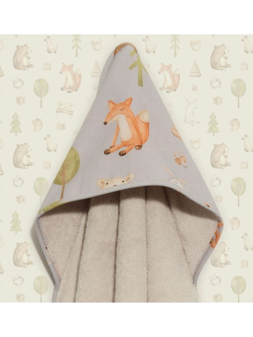 Baby oliver μπουρνούζι κάπα σχέδιο 427 λευκό 46-6730/427 - BABY OLIVER