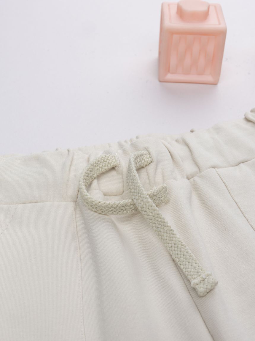 παιδικό παντελόνι φούτερ μπεζ minnie για κορίτσι - Prénatal