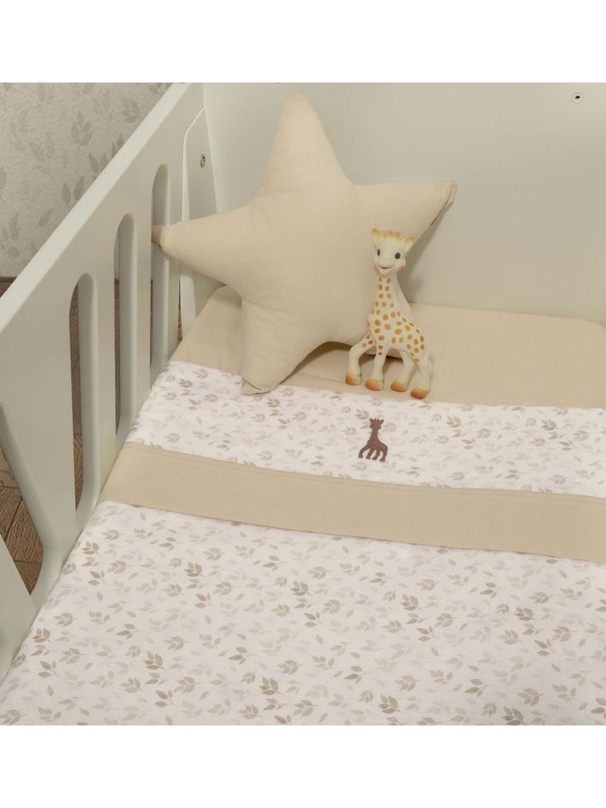 Sophie la girafe σετ σεντόνια λίκνου 80×110cm σχέδιο 506 46-6704/506 - SOPHIE LA GIRAFE