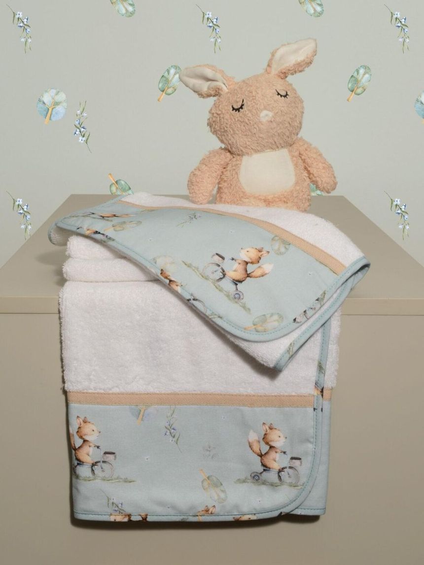 Baby οliver σετ πετσέτες 2 τεμ 100% βαμβάκι σχέδιο 429 46-6760/429 - Baby Oliver