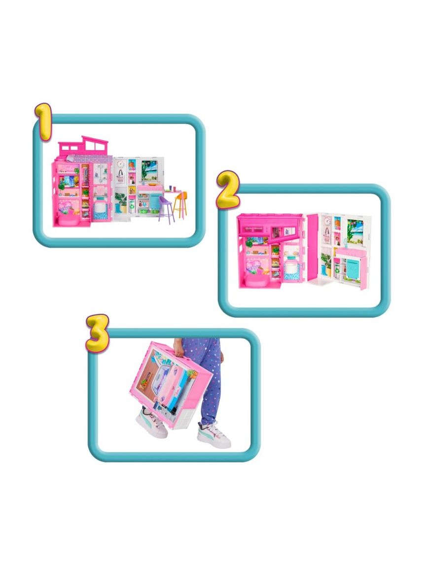 Barbie σπιτάκι-βαλιτσάκι hrj76 - BARBIE