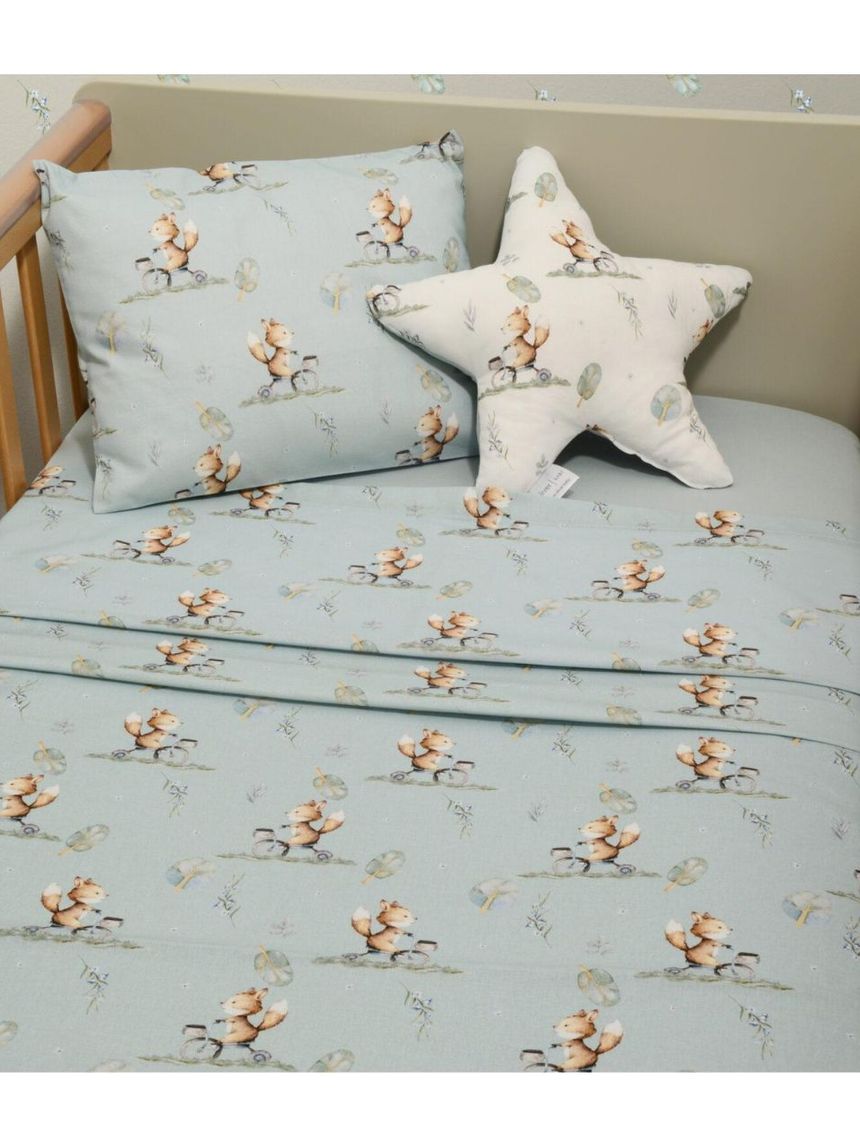 Baby oliver σετ σεντόνια κούνιας 110×170cm με λάστιχο σχέδιο 429 46-6706/429 - BABY OLIVER