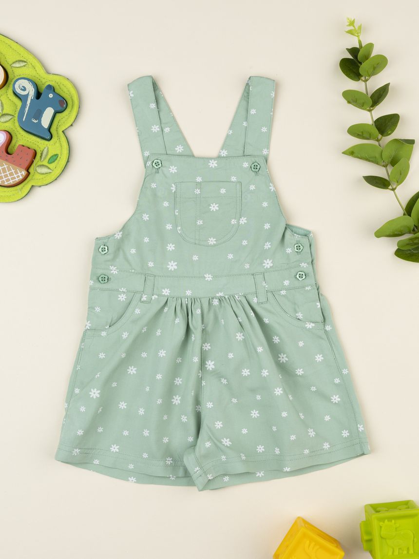 βρεφική ολόσωμη φόρμα φιστικί φλοράλ για κορίτσι - Prénatal