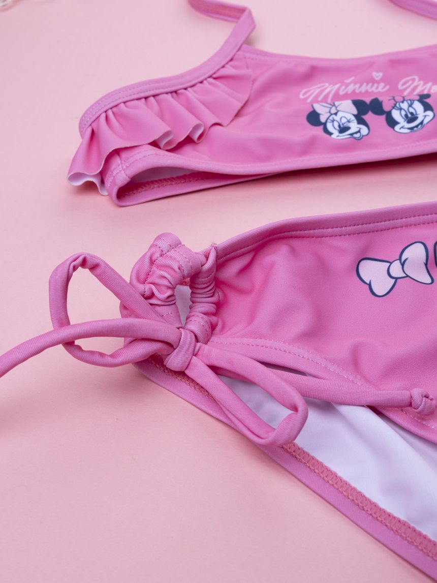 παιδικό μαγιό μπικίνι ροζ minnie για κορίτσι - Prénatal