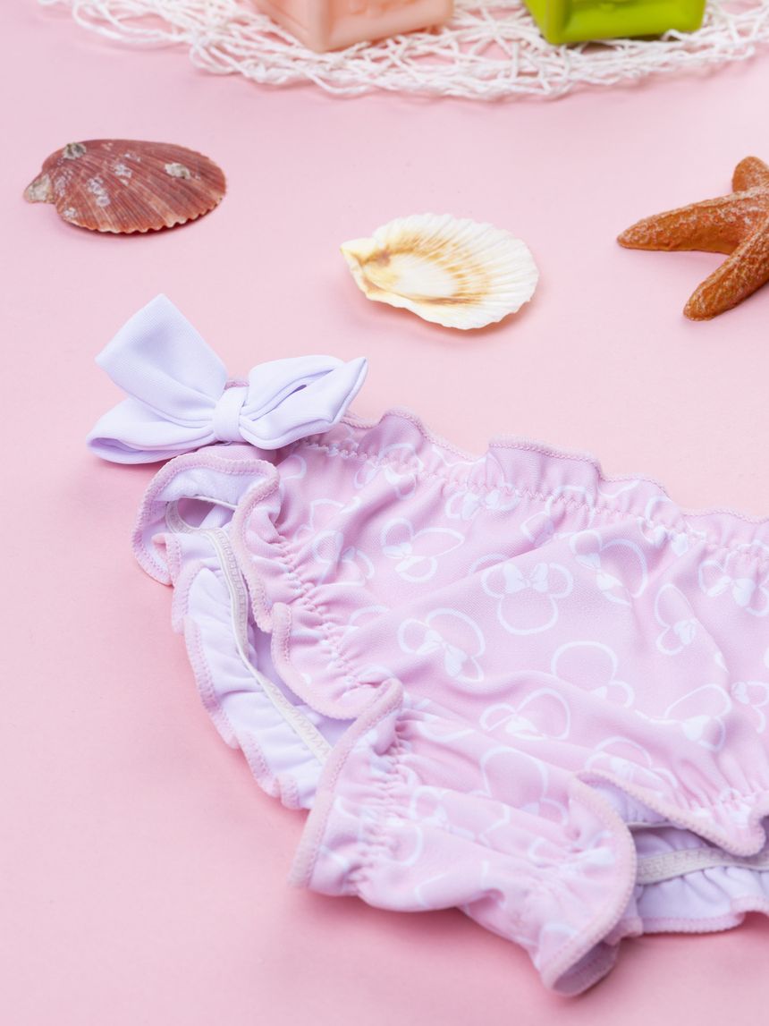 βρεφικό μαγιό σλιπ ροζ minnie για κορίτσι - Prénatal