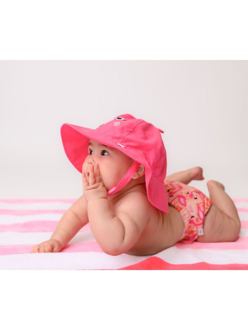 Zoocchini σετ μαγιό και καπέλο upf50+ flamingo 6-24 μηνών zoo12022 - Zoocchini