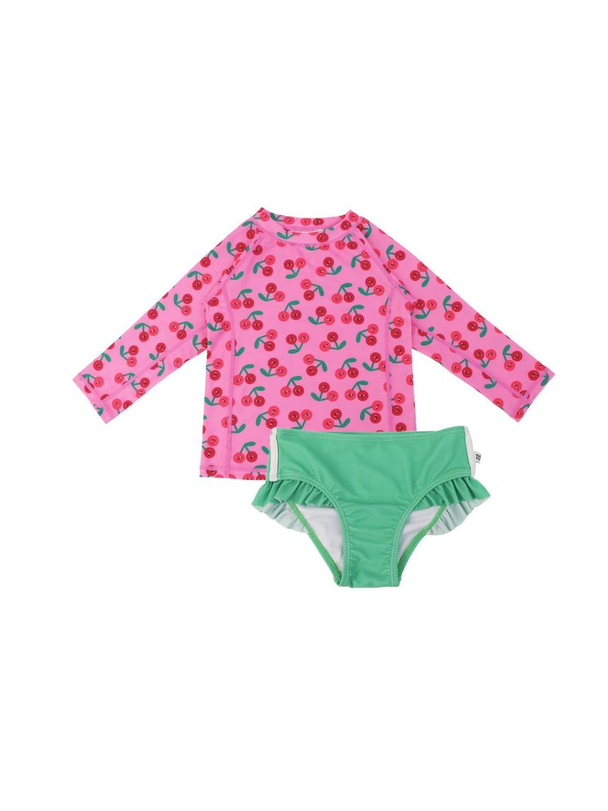 Zoocchini σετ uv μαγιό και μπλούζα cherry zoo16410 - Zoocchini