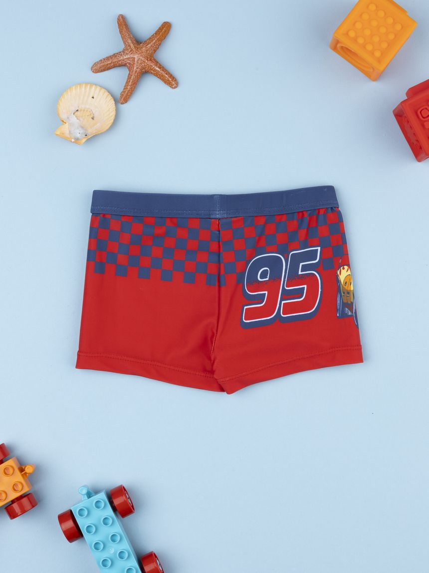 βρεφικό μαγιό σορτσάκι κόκκινο cars για αγόρι - Prénatal