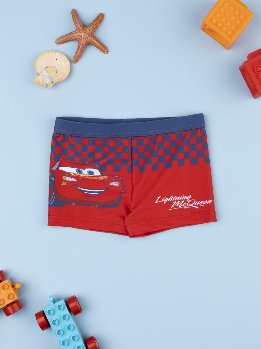βρεφικό μαγιό σορτσάκι κόκκινο cars για αγόρι - Prénatal