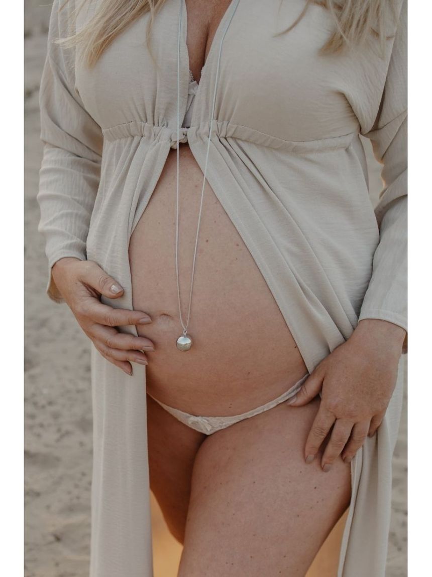 Proud mama μενταγιόν bola sofie silver grey pm-666 - Proud Mama