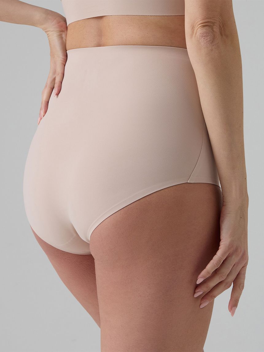 γυναικείο ψηλόμεσο σλιπ εγκυμοσύνης ροζ seamless - Prénatal