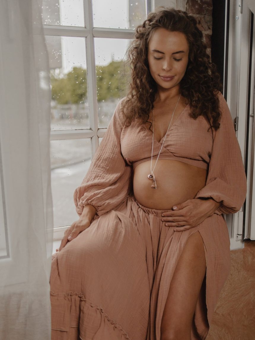 Proud mama μενταγιόν bola sofie silver πατουσάκια pm-665 - Proud Mama