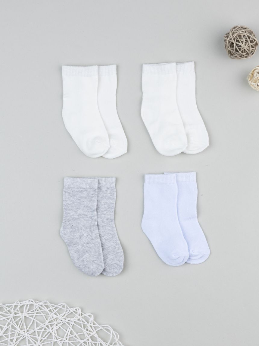 βρεφικά καλτσάκια πακέτο x4 για αγόρι - Prénatal