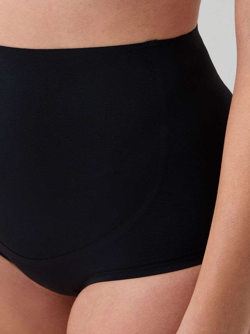γυναικείο ψηλόμεσο σλιπ εγκυμοσύνης μαύρο seamless - Prénatal
