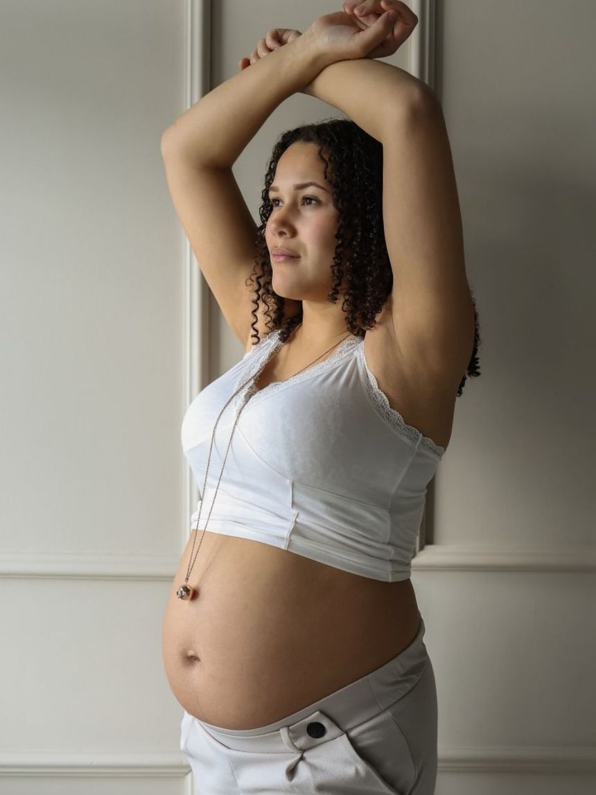 Proud mama μενταγιόν bola eva babybell glowing πατουσάκια pink pm-617 - Proud Mama