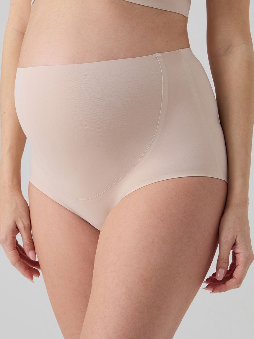 γυναικείο ψηλόμεσο σλιπ εγκυμοσύνης ροζ seamless - Prénatal