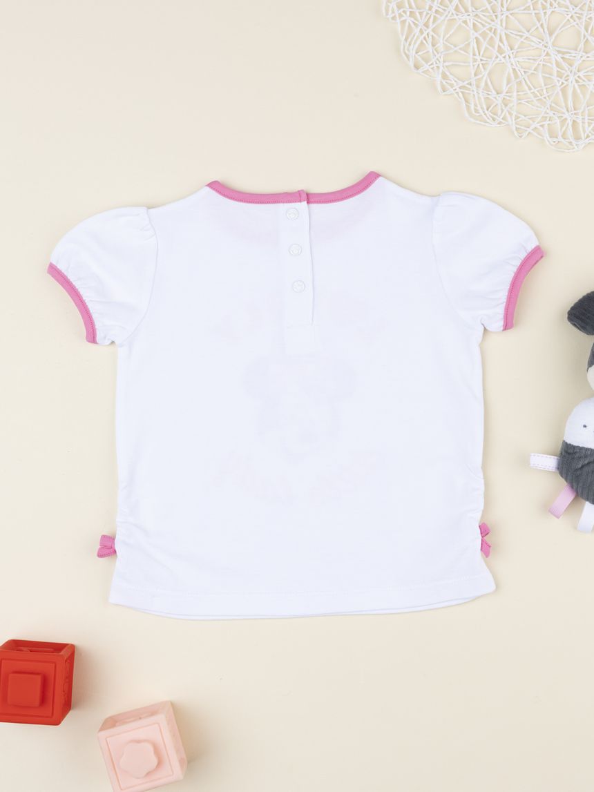 βρεφικό t-shirt λευκό minnie για κορίτσι - Prénatal