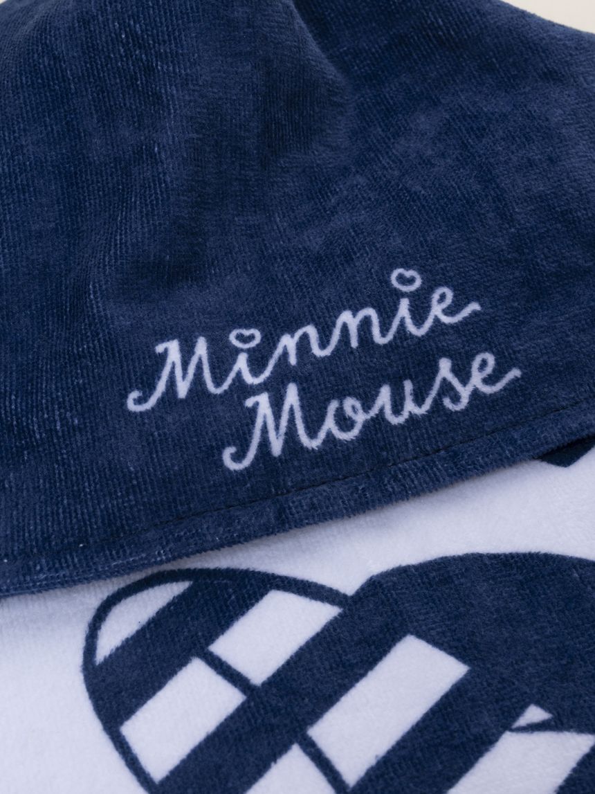 βρεφικό πόντσο θαλάσσης λευκό minnie για κορίτσι - Prénatal
