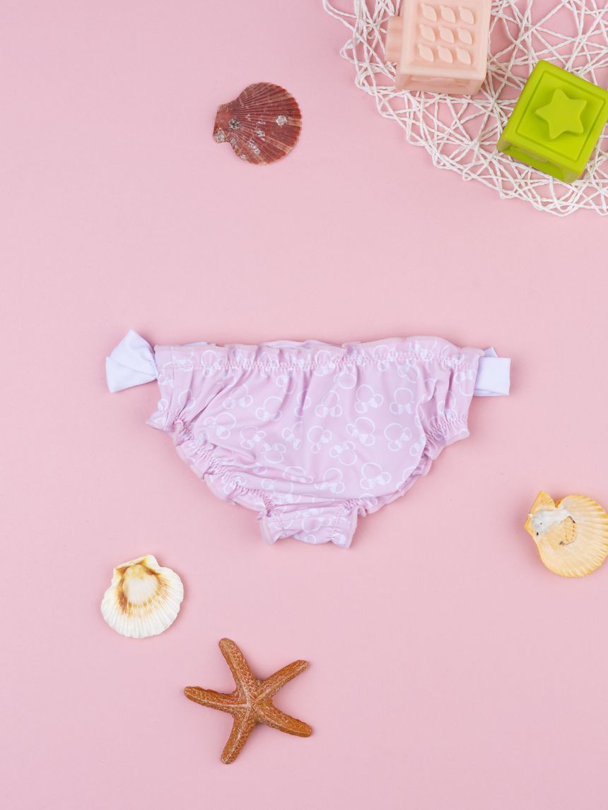 βρεφικό μαγιό σλιπ ροζ minnie για κορίτσι - Prénatal