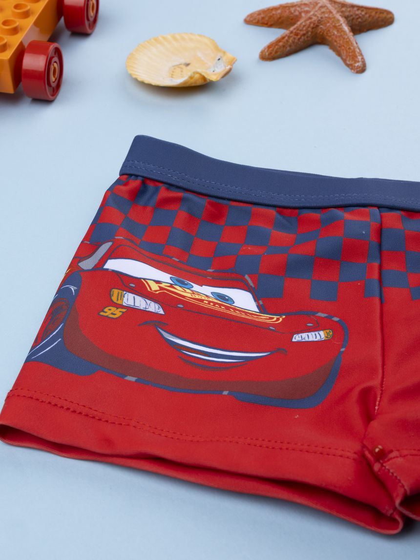 βρεφικό μαγιό σορτσάκι κόκκινο cars για αγόρι - Prénatal