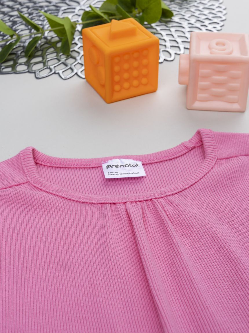 παιδικό φόρεμα ροζ με φράουλα για κορίτσι - Prénatal