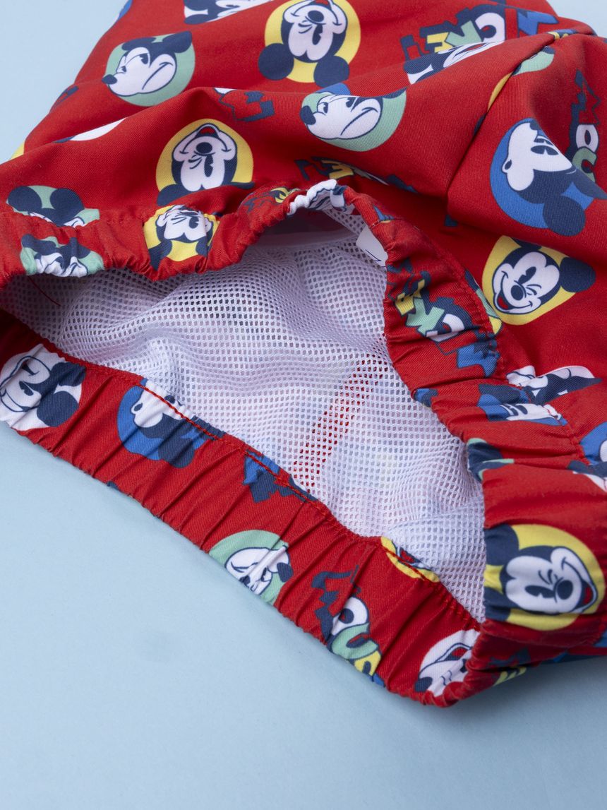 βρεφικό μαγιό boxer κόκκινο mickey για αγόρι - Prénatal